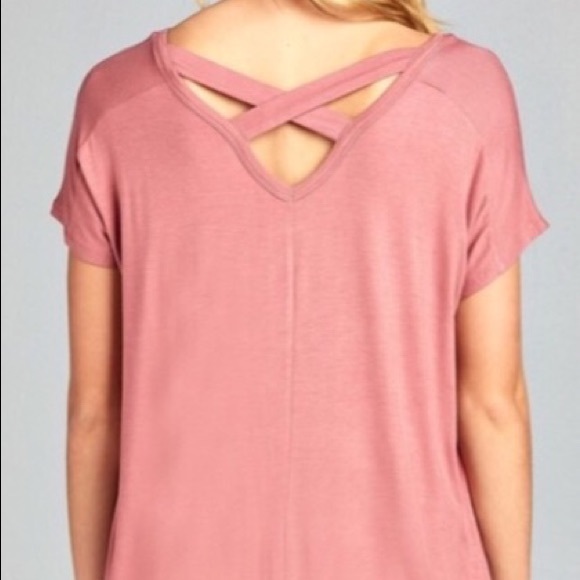Cross Back Dolman Tunic Top - Picture 3 of 3